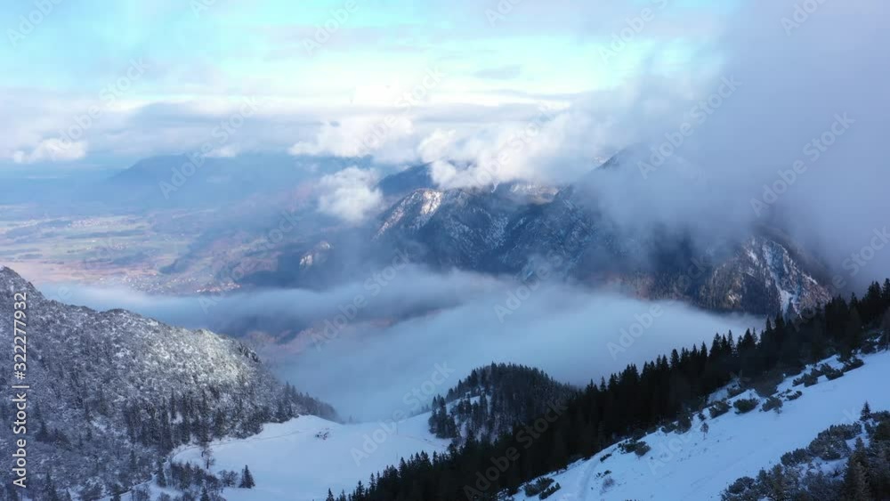 4k Time lapse / Clouds moving fast / Snow mountain top/ Alps / Cinematic shot 4k Time lapse / Clouds moving fast / Snow mountain top/ Alps / Cinematic shot