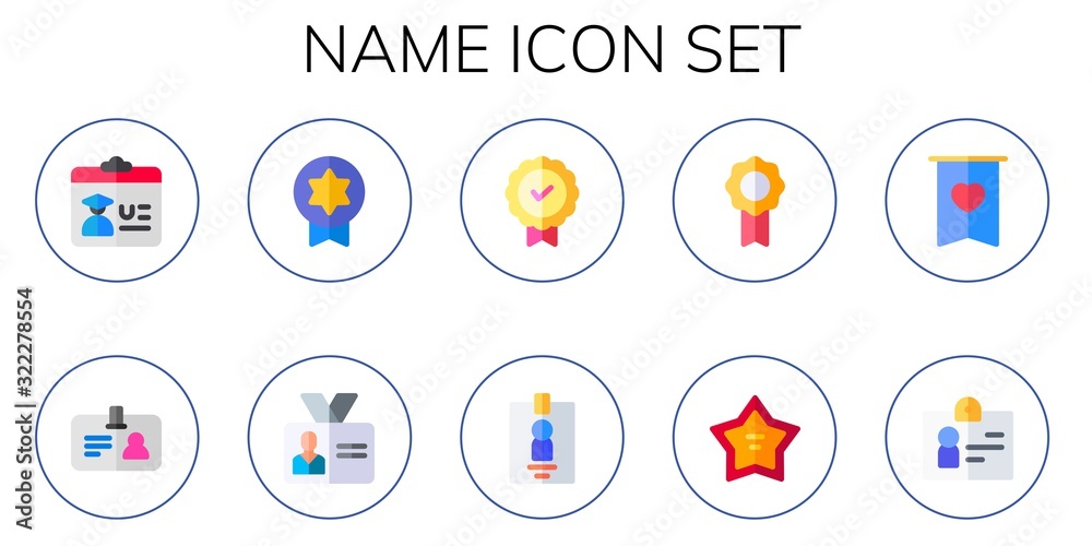 name icon set