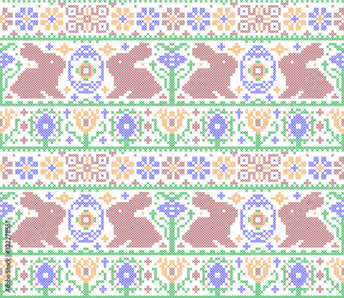 Cross stitch embroidery pattern