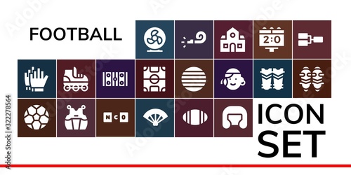 football icon set