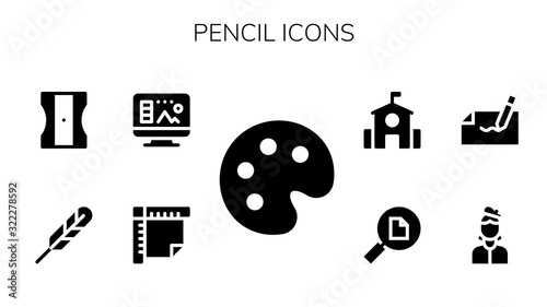 pencil icon set