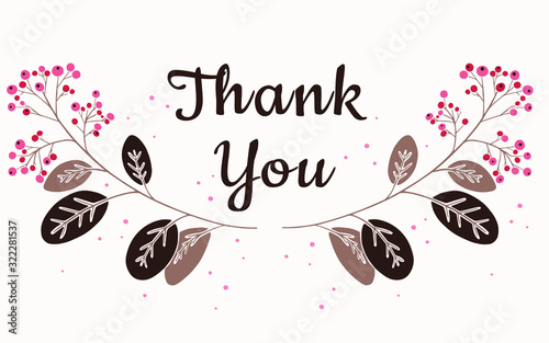 Hand drawn lovely romantic floral greeting card. Hand drawn vector illustration. Doodle flowers and leaves. Special your day, wedding, birthday, Valentine's day, blogs, prints. Vector illustration