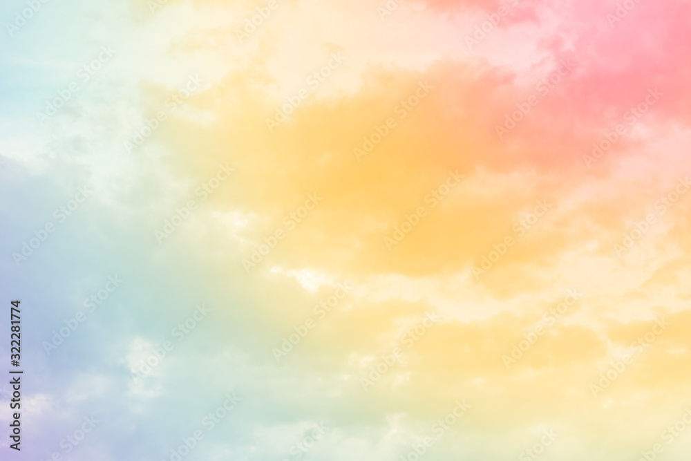 cloud background with a pastel colour