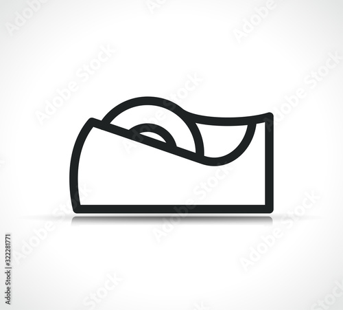 Vector office tape icon symbol