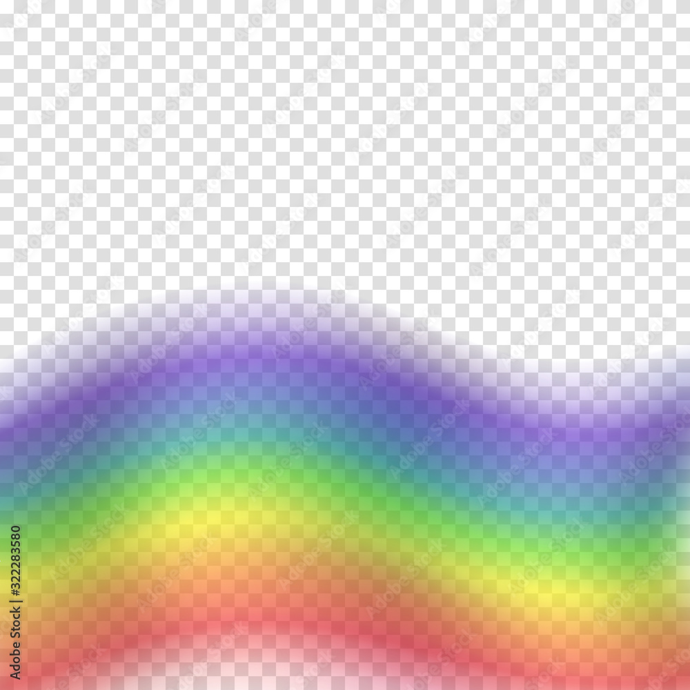 Pride homosexual parade symbol isolated on transparent background. Vector rainbow color flag icon for your design..