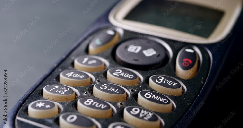 Close up of old and obsolete mobile phone Close up of old and obsolete mobile phone