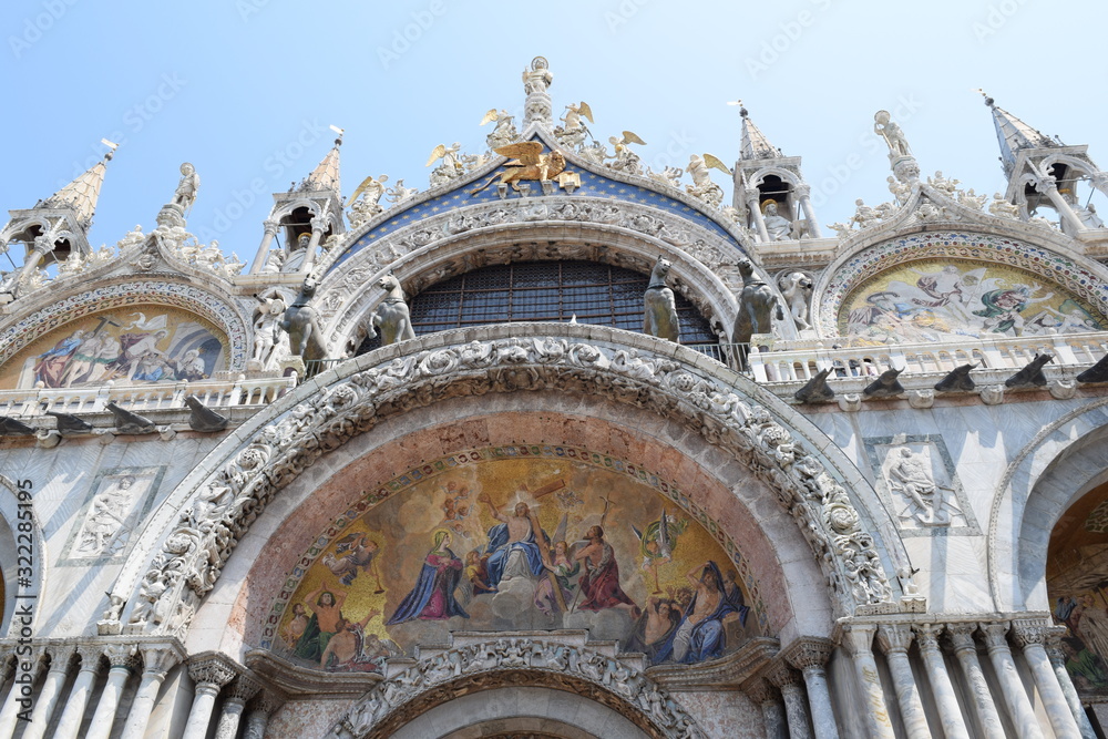 Beautiful view Saint Mark church Venice Italy Europe