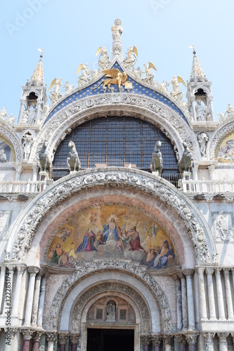 Beautiful view Saint Mark church Venice Italy Europe