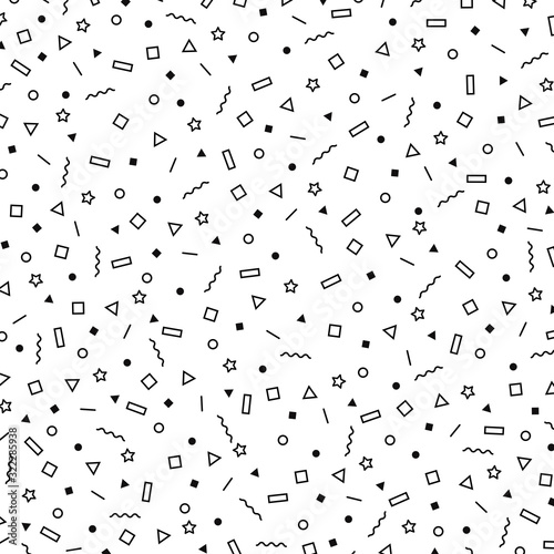 Abstract simple black element of geometric pattern design background. illustration vector eps10