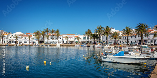 Fishing port of Fornells in Menorca, Balearic islands, Spain