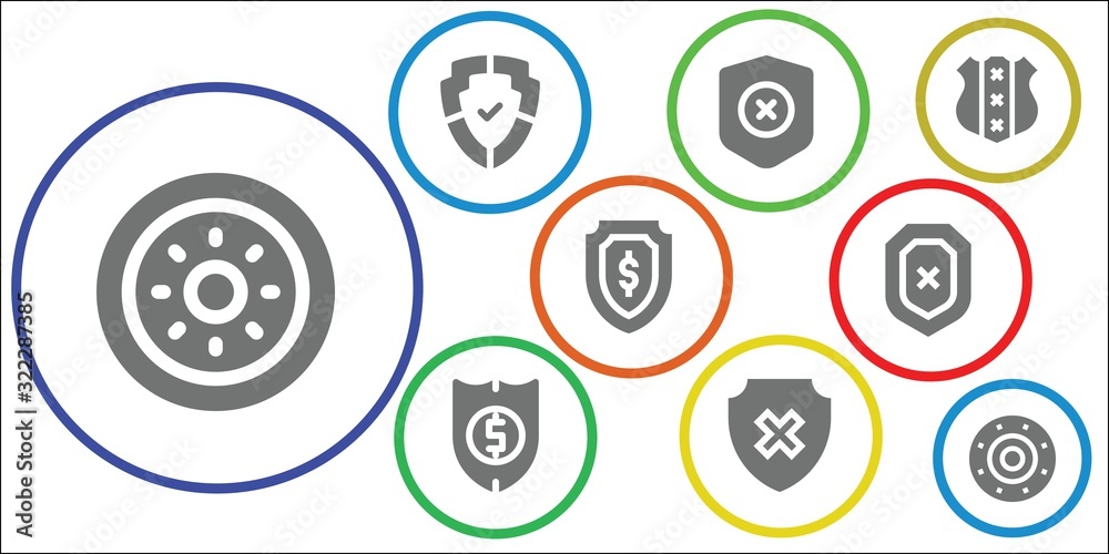 Modern Simple Set of honorary Vector filled Icons