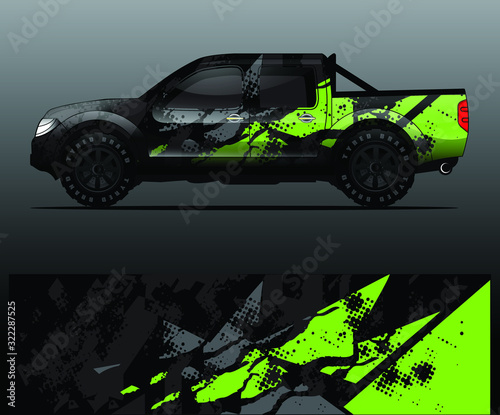 truck decal graphic wrap vector  abstract background