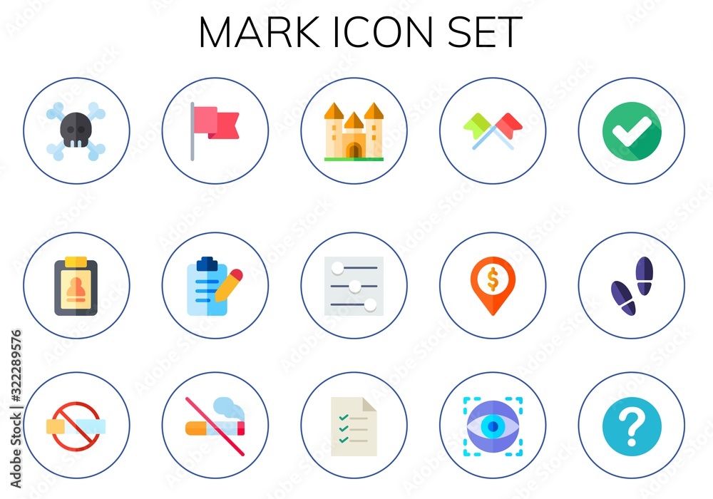 mark icon set mark icon set
