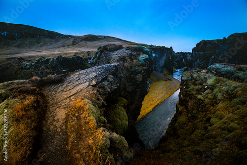 Fjaðrárgljúfur is a beautiful, dramatic canyon in South Iceland, close to the historic town of Kirkjubæjarklaustur.