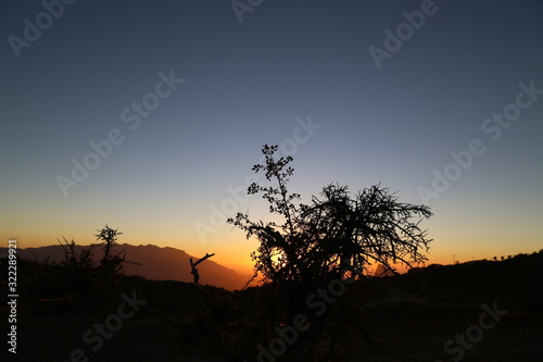 Sun set at Wadi Ghul Oman