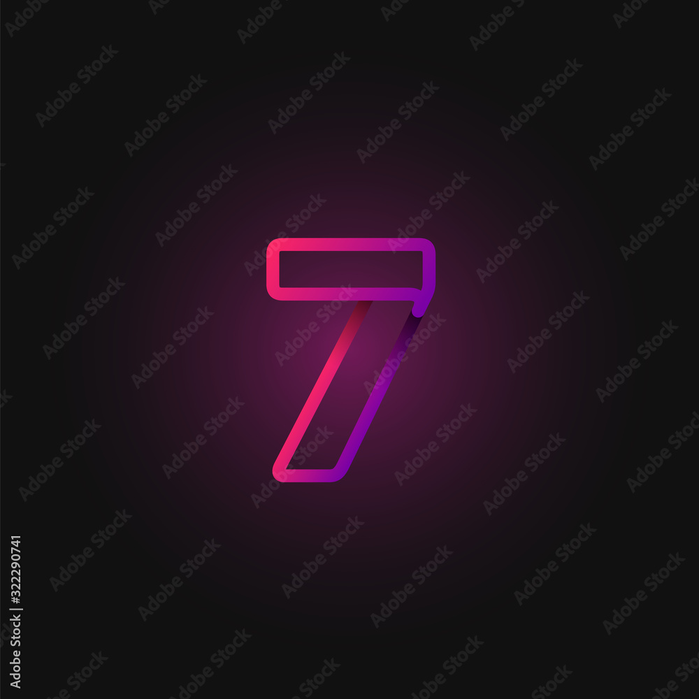Pink folded line character from a fontset, vector illustration Pink folded line character from a fontset, vector illustration