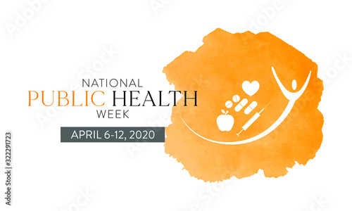 Vector illustration on the theme of National Public Health Week. observed in First full week of April.