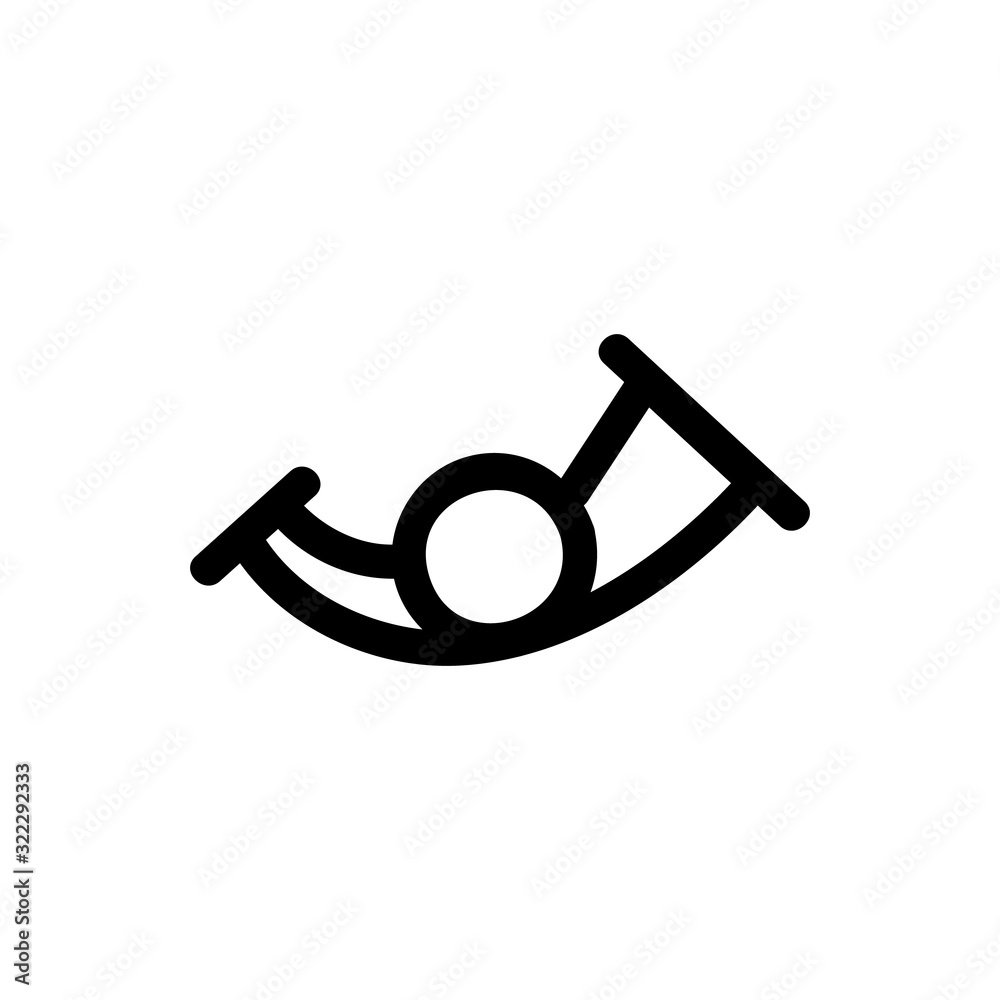 Mail icon vector. Thin line sign. Isolated contour symbol illustration Mail icon vector. Thin line sign. Isolated contour symbol illustration