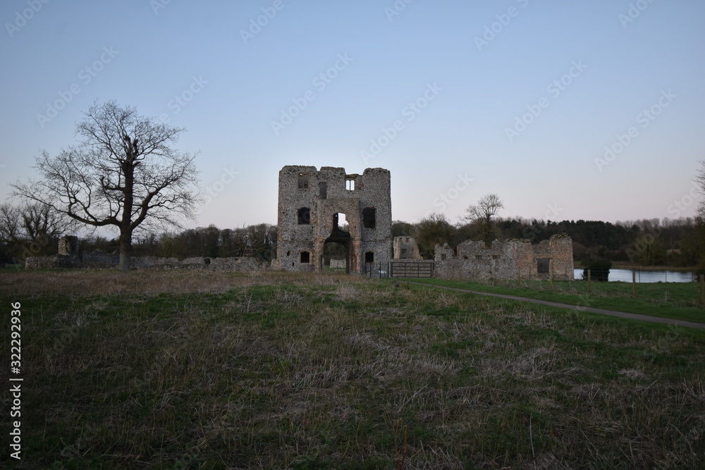 Εκτύπωση καμβά The inner gatehouse of Baconsthorpe Castle, in Norfolk, England, UK