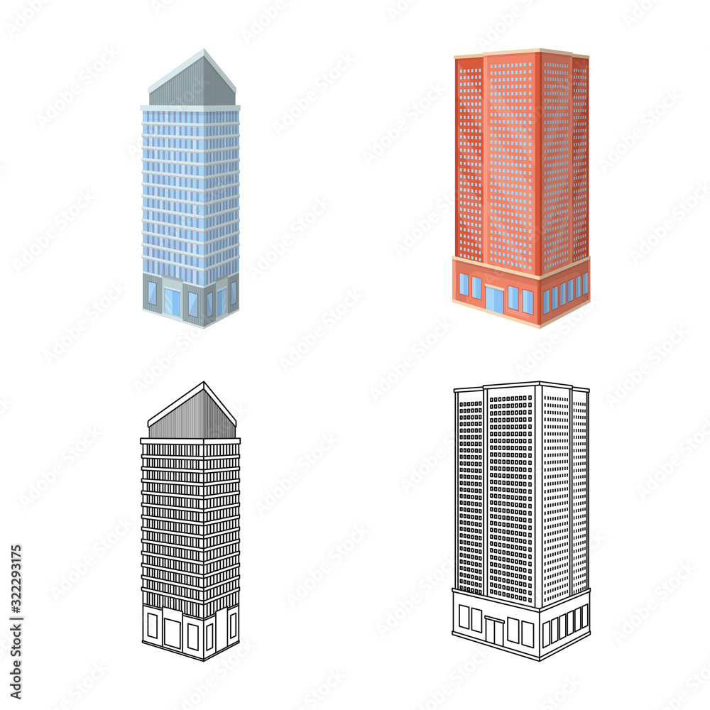Isolated object of construction and building icon. Collection of construction and estate vector icon for stock. Isolated object of construction and building icon. Collection of construction and estate vector icon for stock.