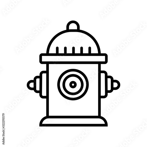 Fire hydrant icon vector illustration photo