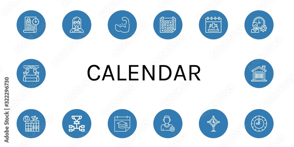 calendar icon set calendar icon set