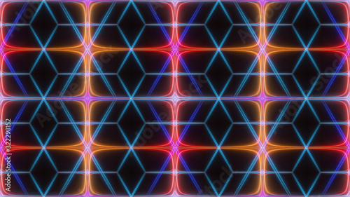 seamless abstract futuristic pattern illustration 3d render © FactaNonVerbaDesigns