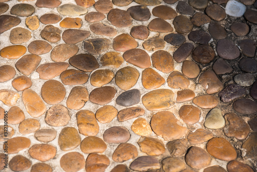 Concrete floor built with beautiful pebbles. Concrete floor built with beautiful pebbles.
