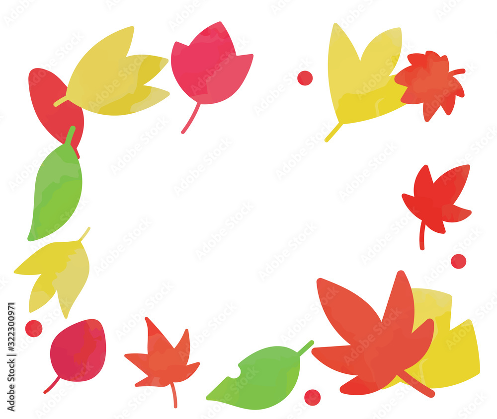 紅葉のフレーム　秋