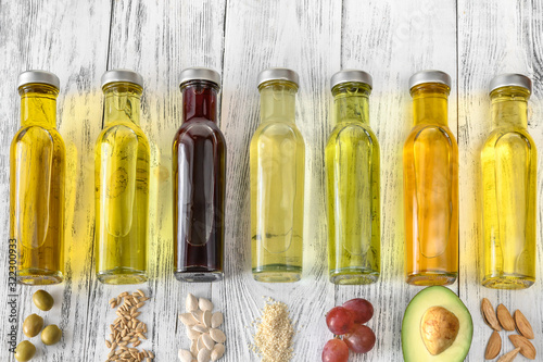 Assortment of vegetable oils