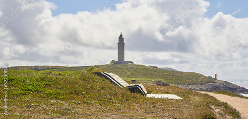 promenade areas near the Torre de Hercules.