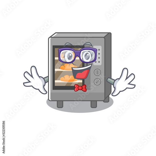 A cartoon concept of Geek oven cake design