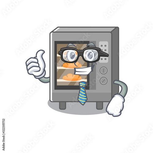 cool and smart Businessman oven cake wearing glasses