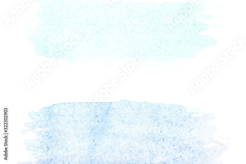 Border of abstract watercolor art hand paint on white background. Watercolor background
