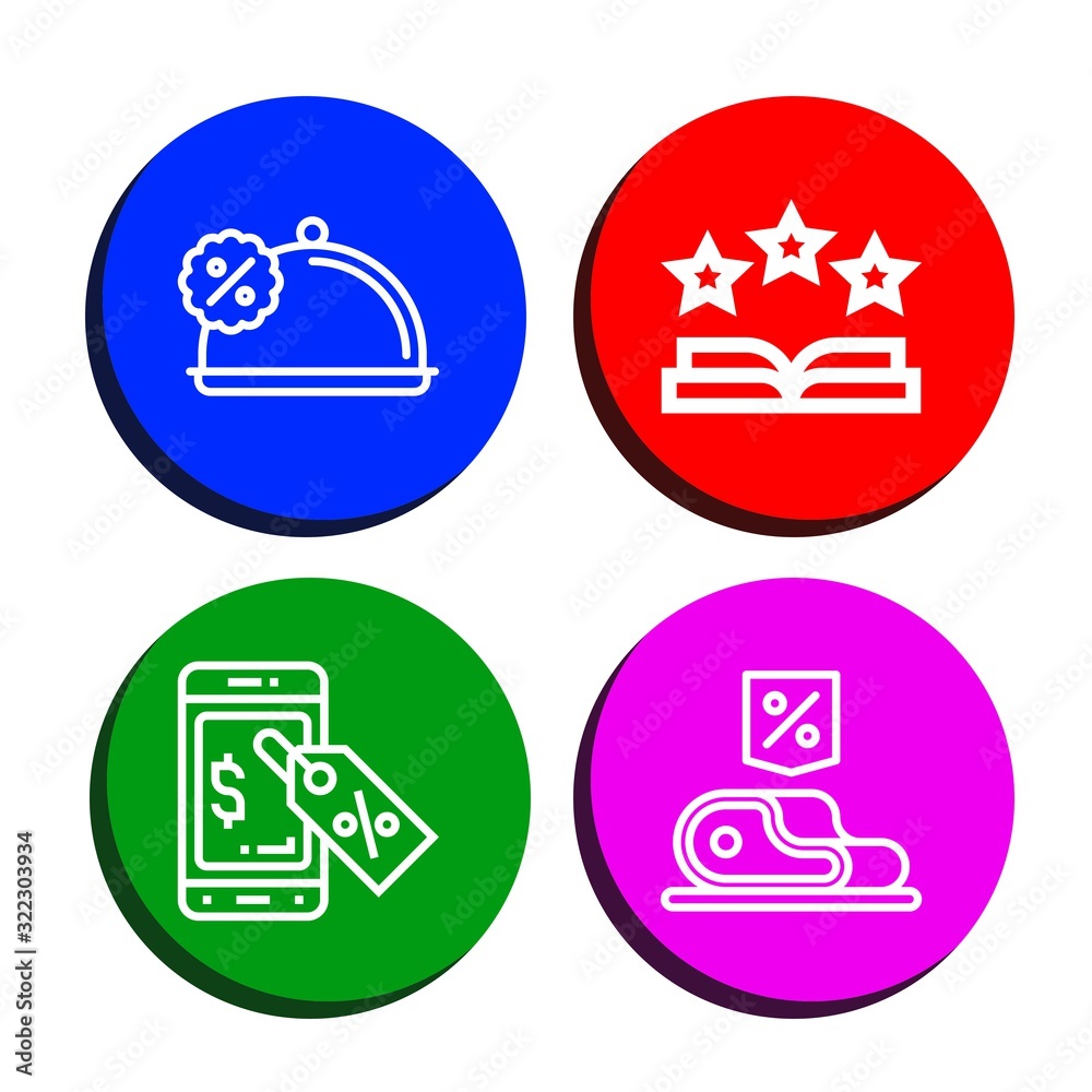 percent simple icons set percent simple icons set