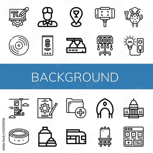 background icon set