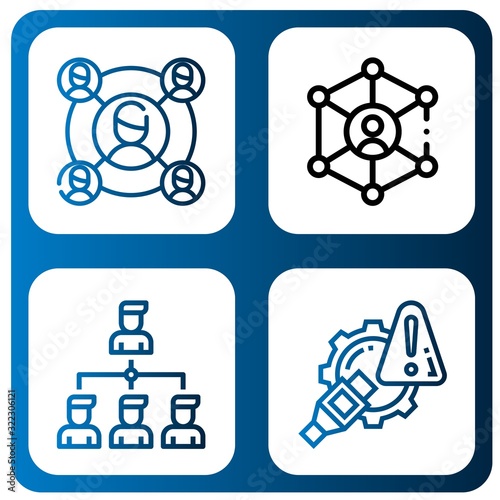 hyperlink simple icons set