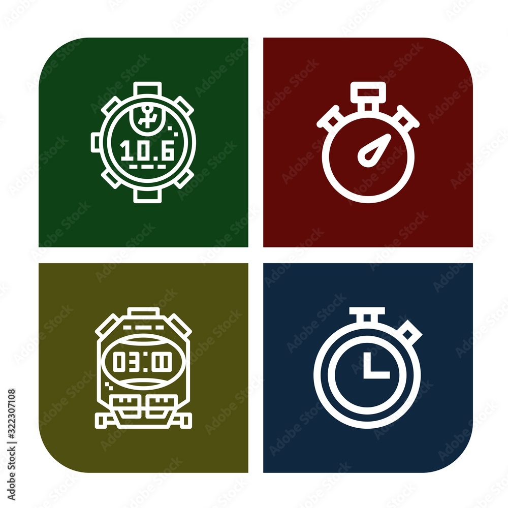 counting simple icons set counting simple icons set