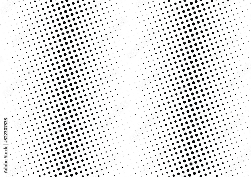 Abstract halftone dotted background. Monochrome pattern with dot and circles.  Vector modern pop art texture for posters, sites, business cards, cover postcards, interior design, labels, stickers.