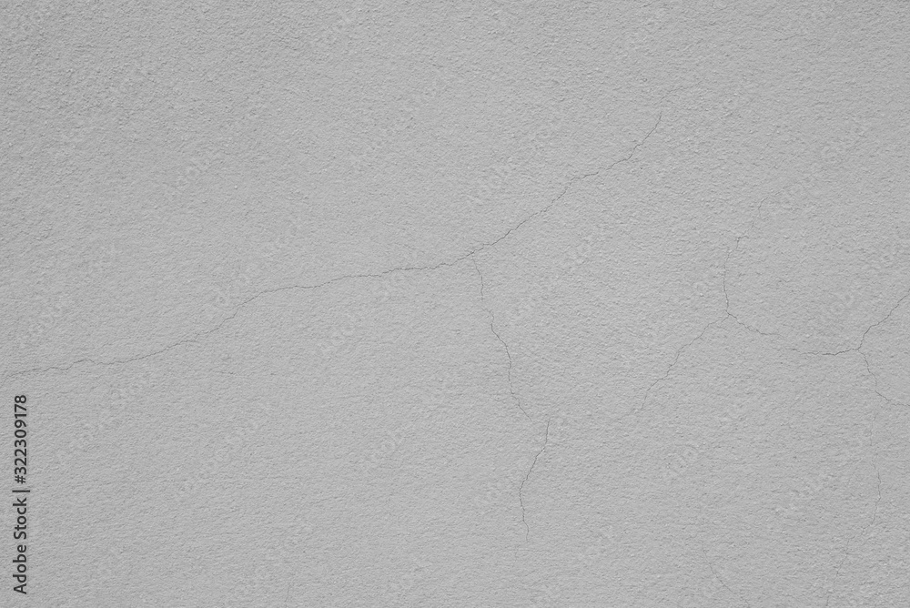 Obraz premium Abstract gray cement or concrete cracks wall texture background.