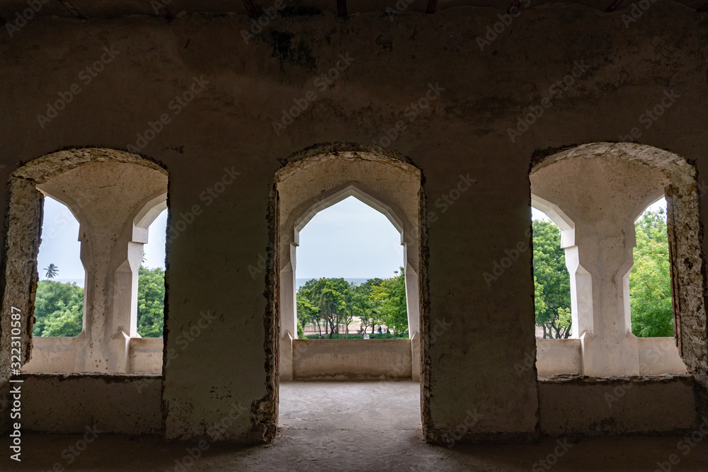 Old Deutsch German Colonial Fort in Bagamoyo Historical city part near the Dar Es Salaam on the Indian Ocean Coast