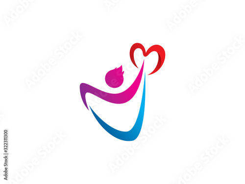 people love logo symbol or icon template