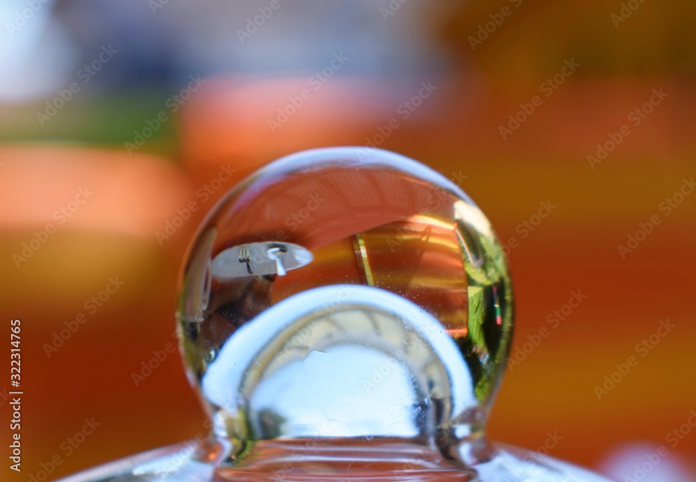 reflection of the table in a glas lid reflection of the table in a glas lid