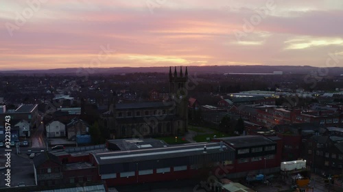 St James Catholic Church in Longton, Stoke on Trent at Sunset.
A beautiful cityscape in the West Midlands photo