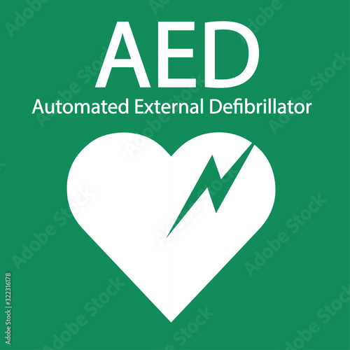 AED Emergency defibrillator AED icon