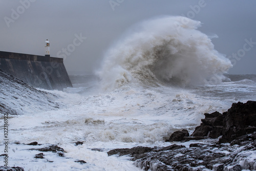 Storm Ciara reaches the Welsh coast Massive waves as storm Ciara hits the coast of Porthcawl in South Wales, United Kingdom
