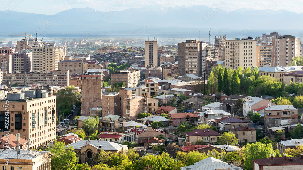 A view of the part of Yerevan city, capital of Armenia