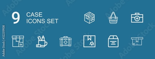 Editable 9 case icons for web and mobile