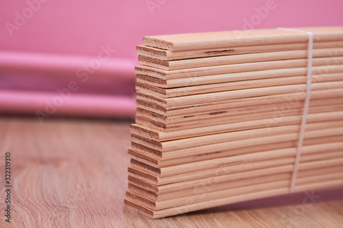 wooden slats for bed orthopedic wooden slats for the bed  thin wooden slats are stacked