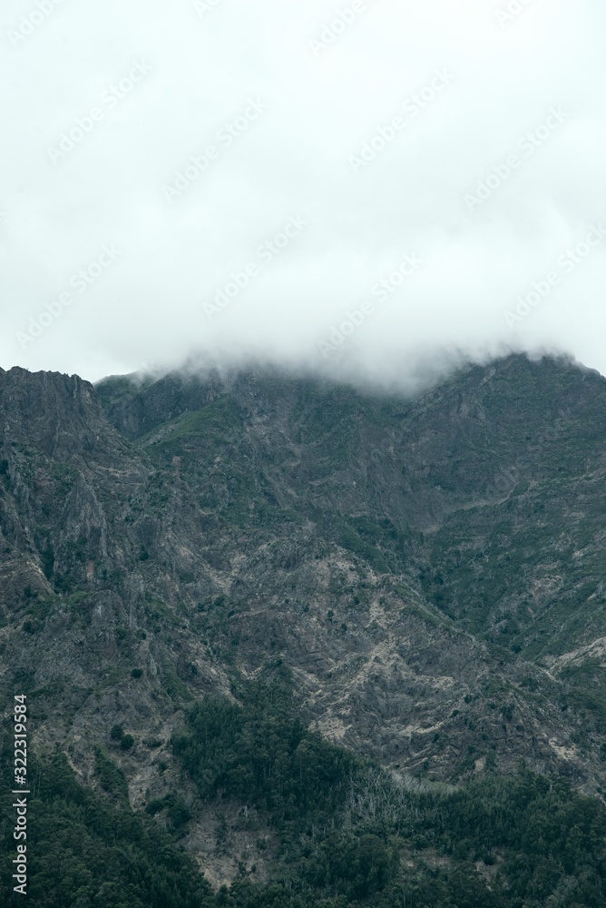 Fototapeta premium view of mountains